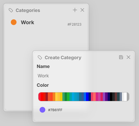 Categories in Calendar