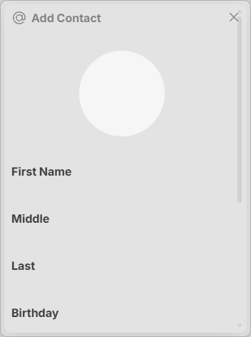 Create Contact