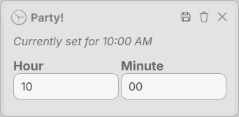 Modify an Alarm